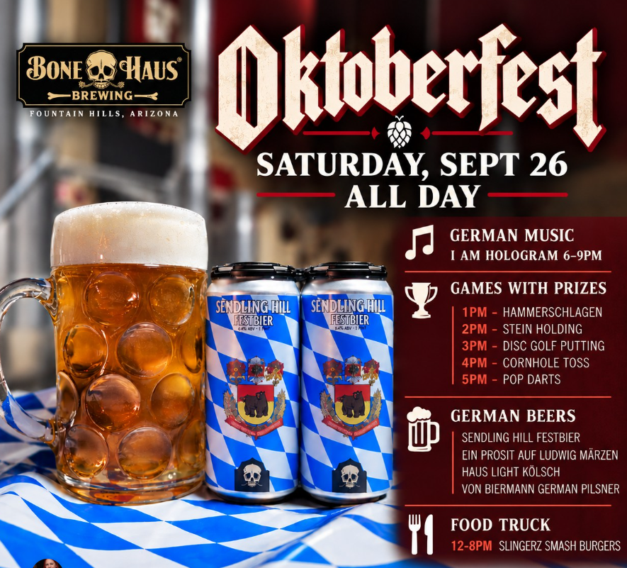 Bone Haus Oktoberfest Party Sept 26th