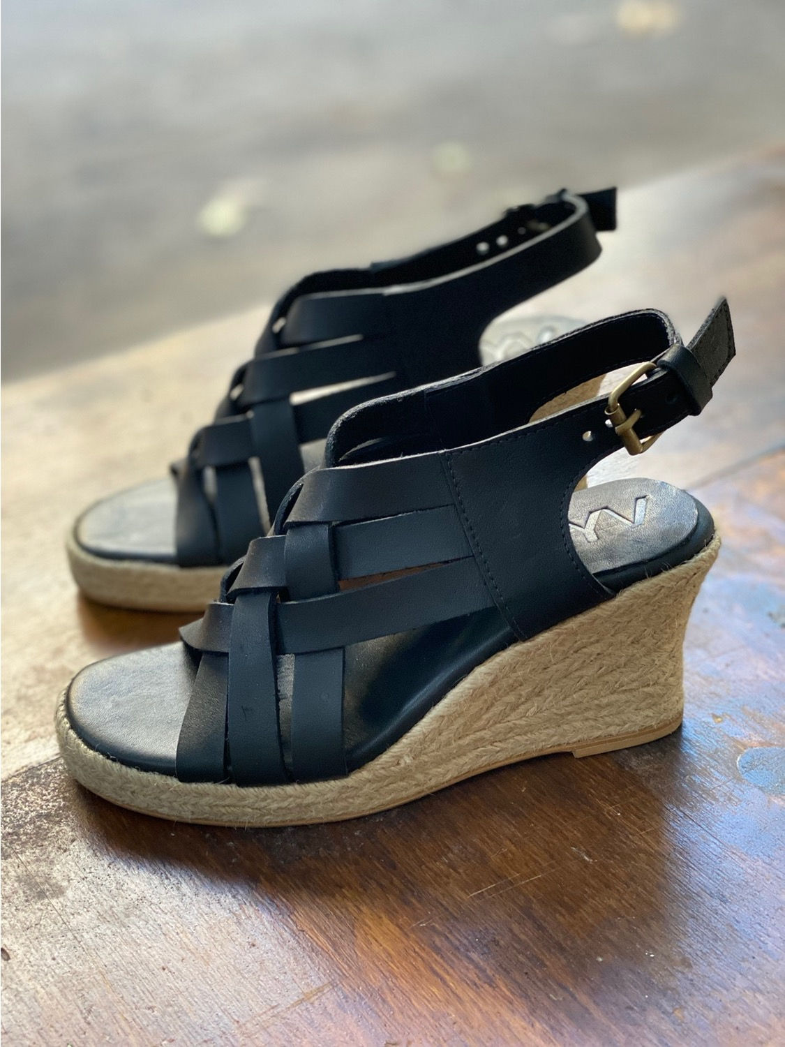 Anabela Trançada Preta