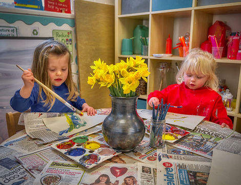 Toddlers Inn Nursery School Painting Table