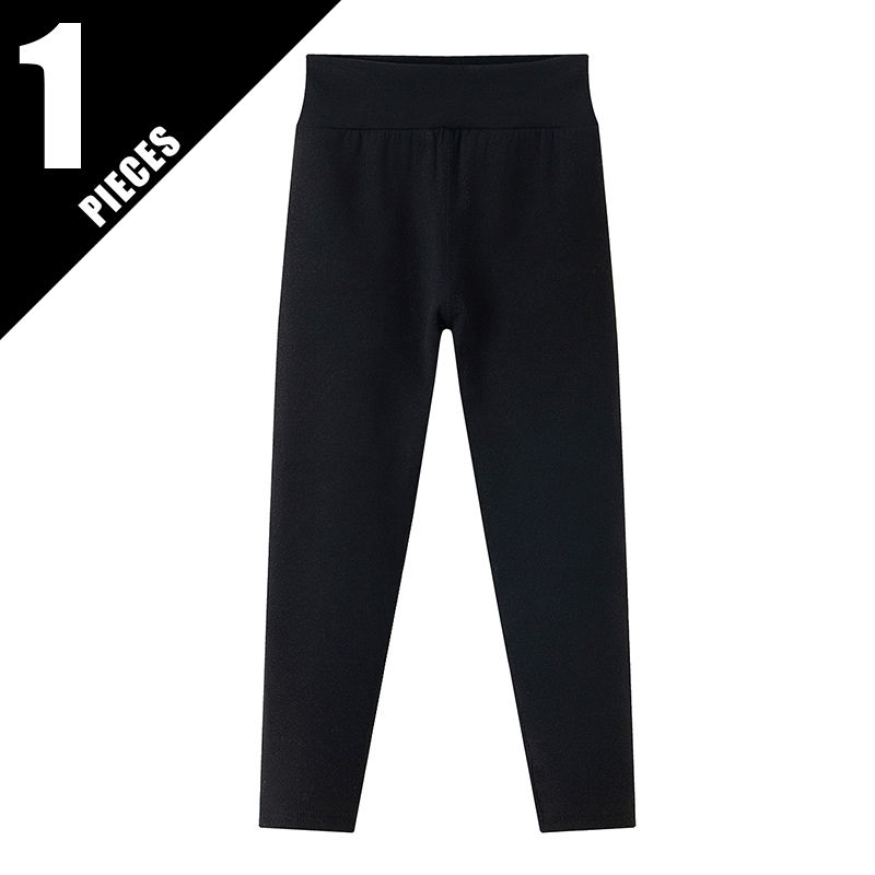 Miniatura: 3/1 Conjunto de calça legging de cintura alta com isolamento térmico de pelúc