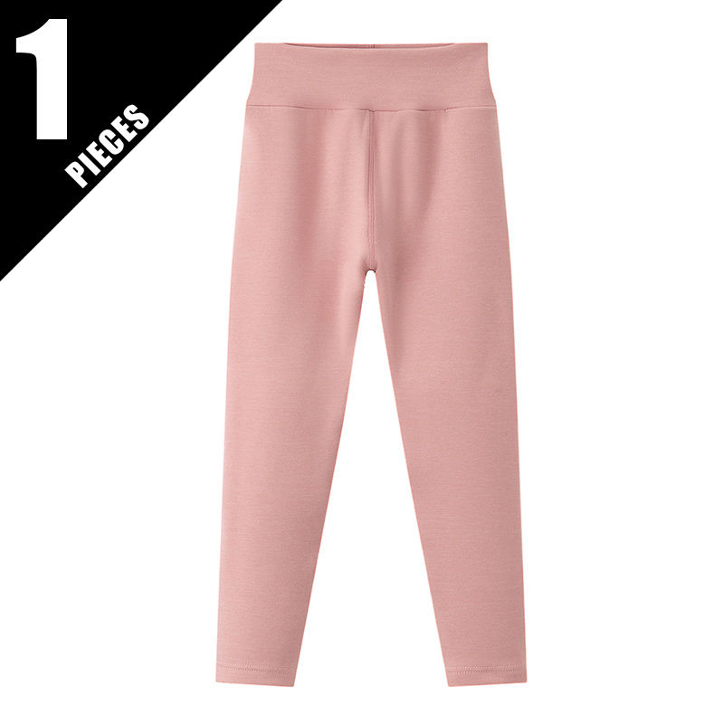 Miniatura: 3/1 Conjunto de calça legging de cintura alta com isolamento térmico de pelúc
