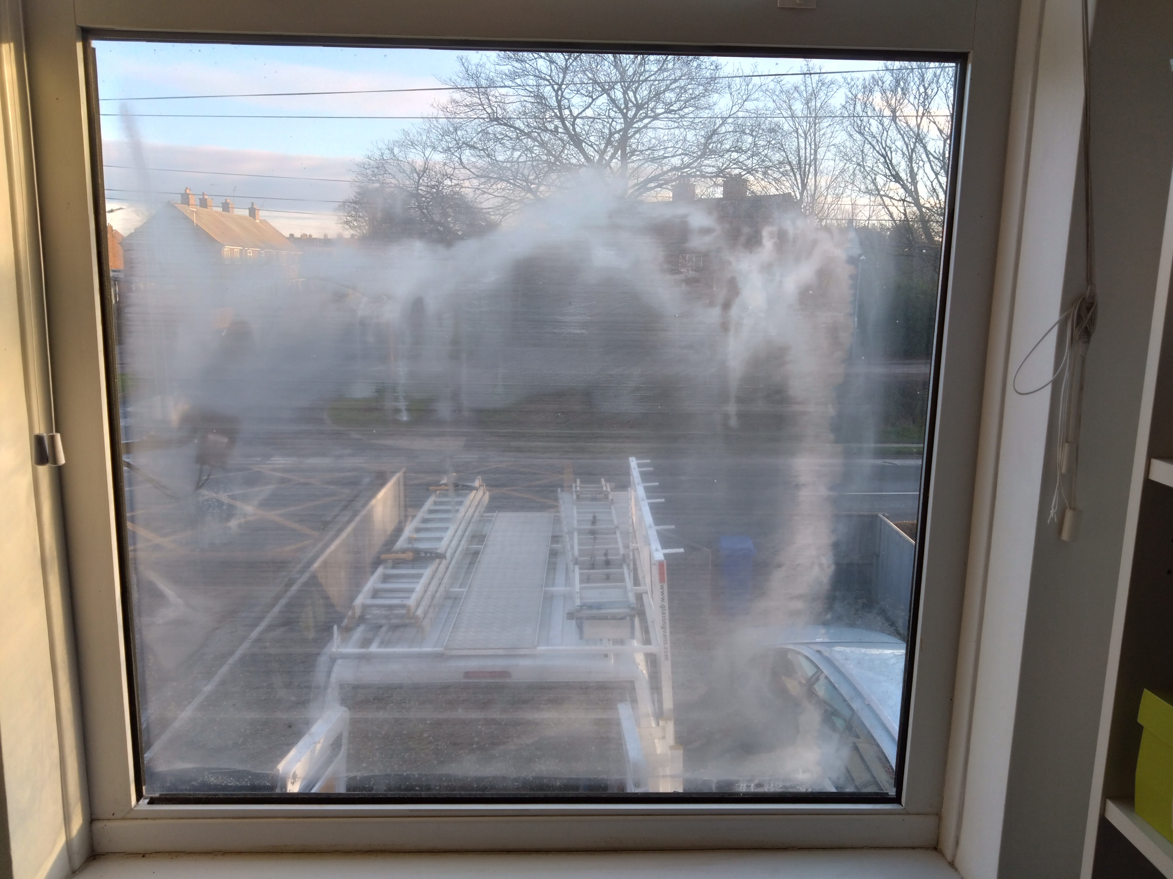 Before Window Glass Replacement
