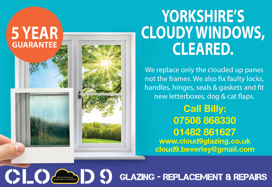 Cloud 9 Glazing - 5 Year Glass Guarantee - Yorkshire's Cloudy Windows Cleared