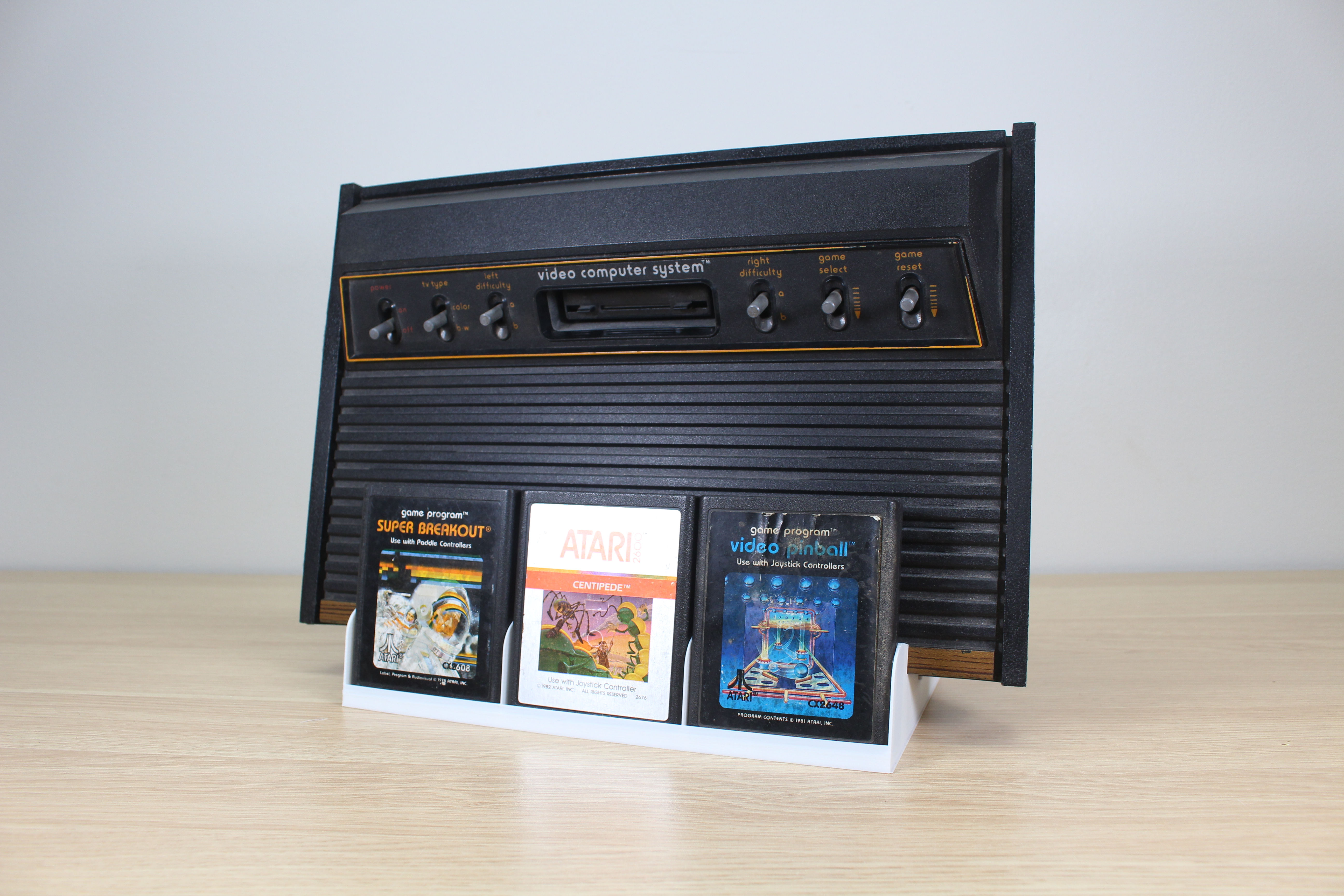 Atari 2600 Console Game Cartridge Display Stand