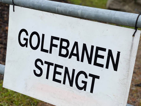 Stenging av golfbanen