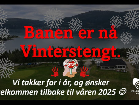 NÃ…, er banen stengt for vinteren.
