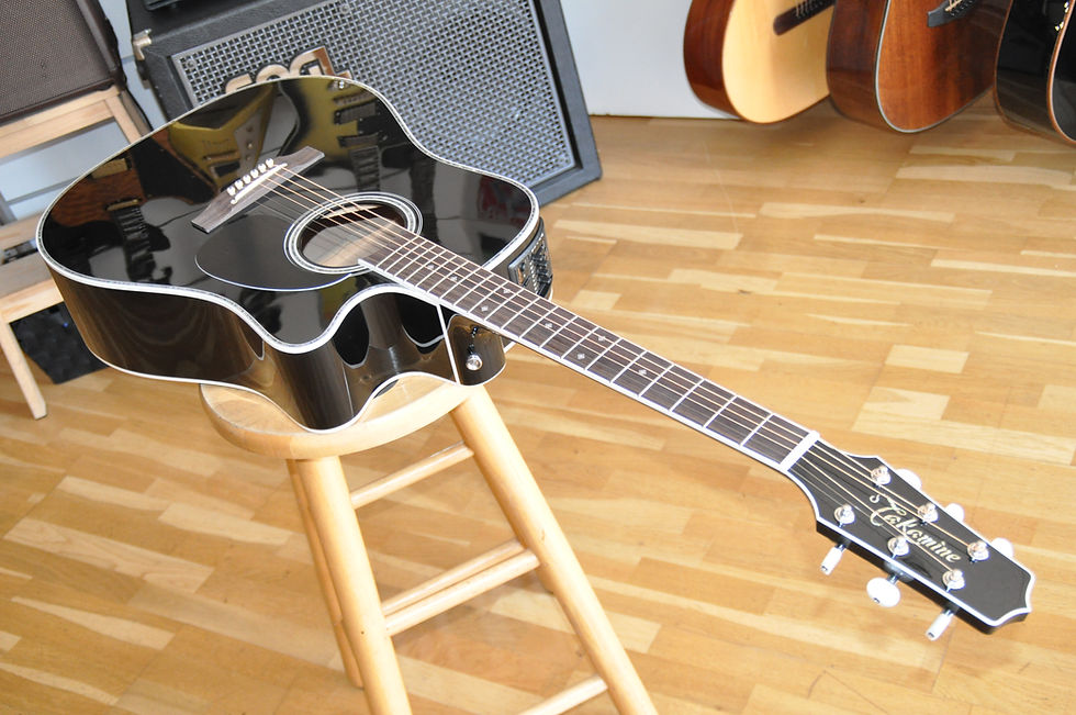 Miniature : TAKAMINE EF341DX Deluxe Gloss Black / Made In Japan (62040580)
