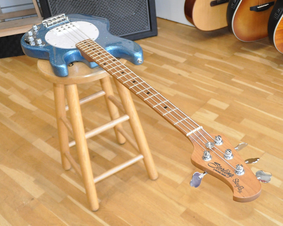 Miniature : STERLING RAY34 BSK Blue Sparkle / StingRay 4 Cordes (SR59994)