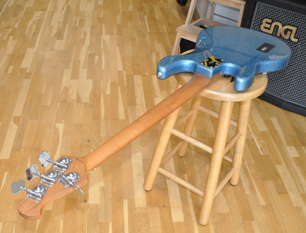 Miniature : STERLING RAY34 BSK Blue Sparkle / StingRay 4 Cordes (SR59994)