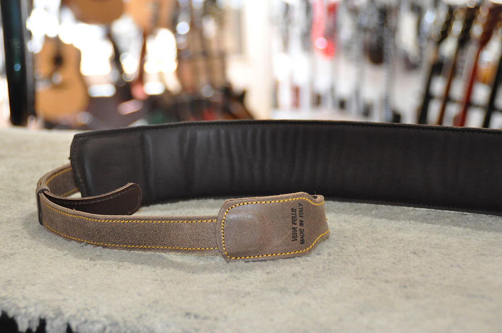 Thumbnail: MARKBASS Strap M MB Brown 6,5cm / Sangle Cuir / Made In Italy