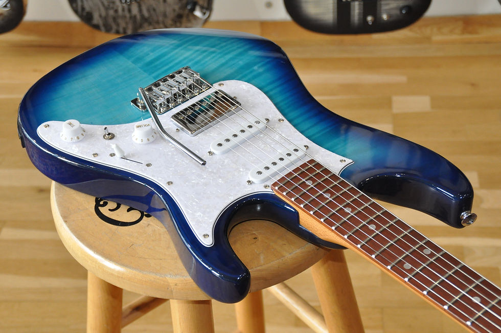 Thumbnail: IBANEZ AZ22S1F TXB Transparent Turquoise Burst (5N250700427)