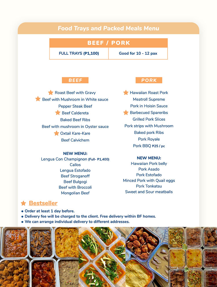 Food Trays | Kubiertos Catering