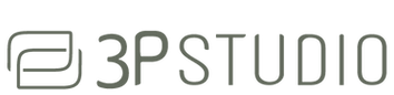 Logo da empresa 3P Studio na cor verde.