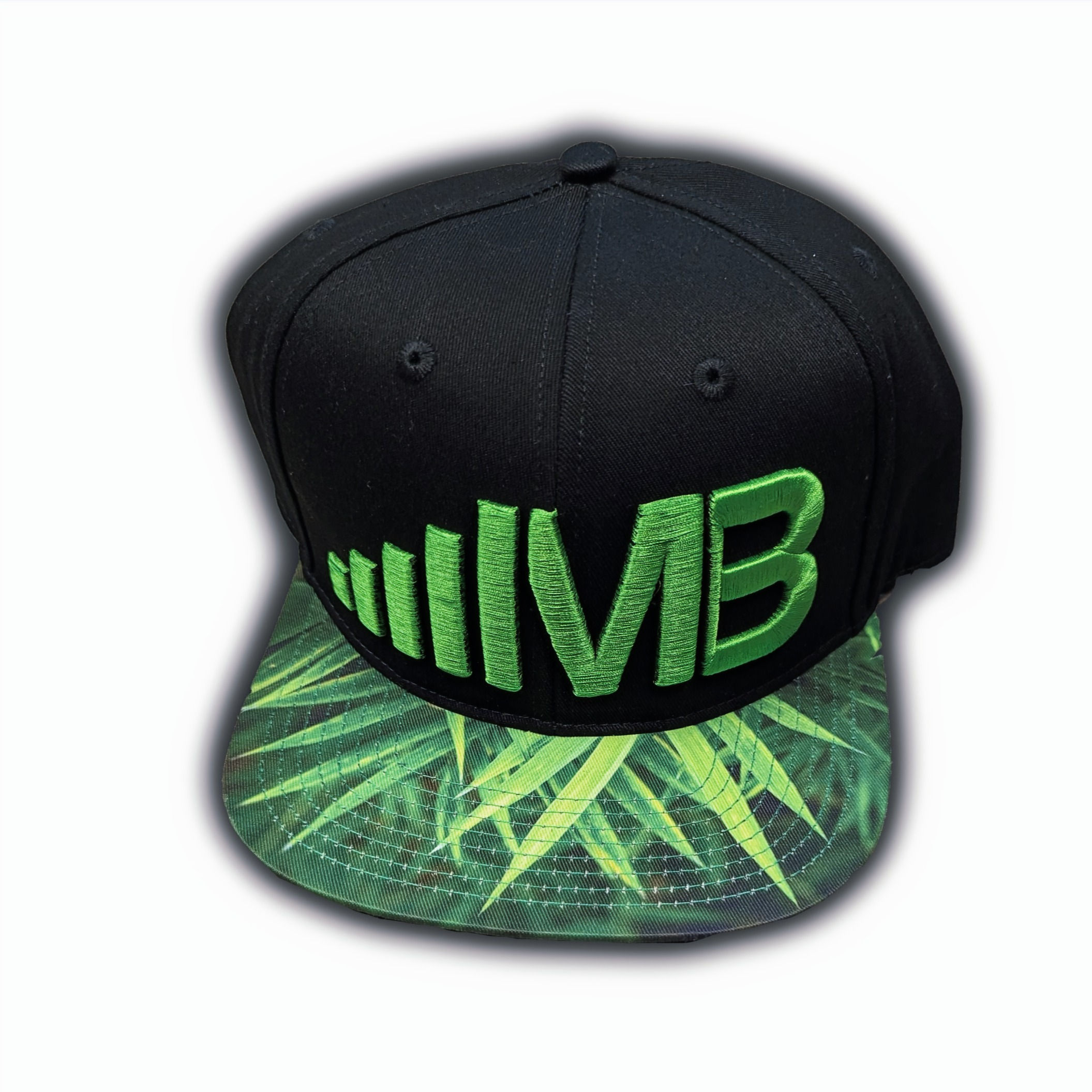 Custom Hat - Black & Lime Grass Bill