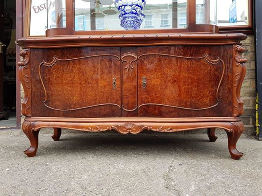 Miniatura: Witryna serwantka bufet czeczot orzech chipendale