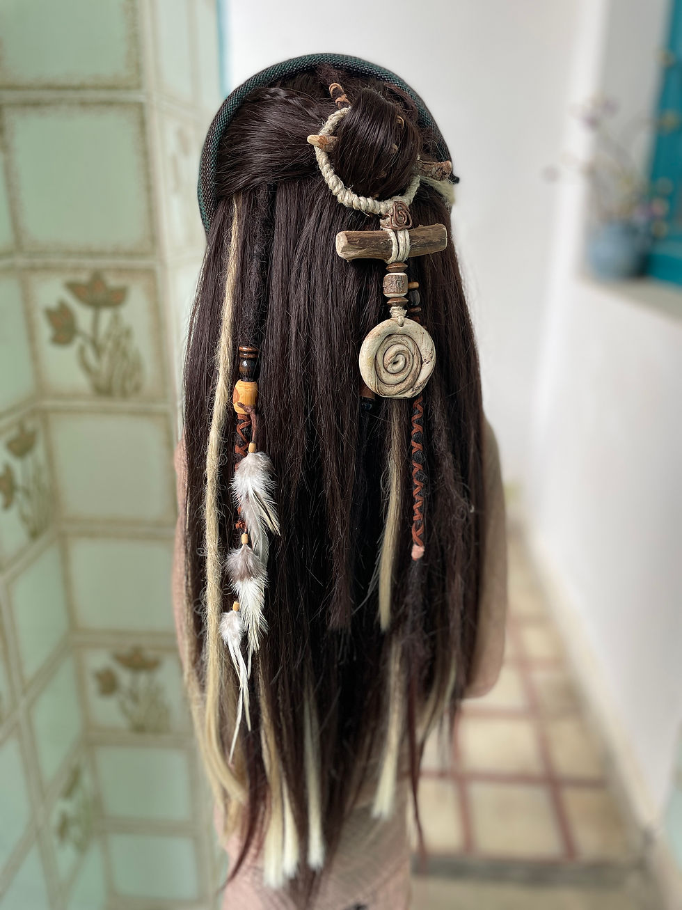 Miniaturbild: Dreadlock Ring Keramik Wirbel