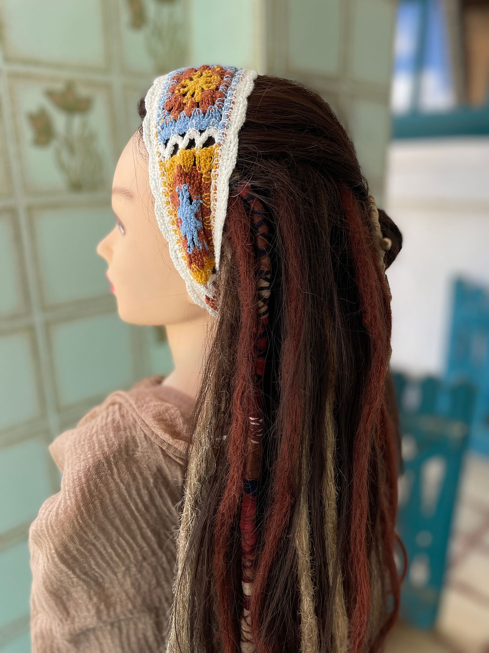 Thumbnail: Crochet Hair Band Bohemian