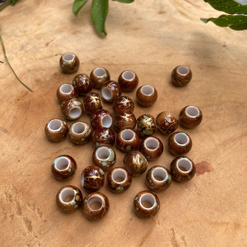 Thumbnail: Mini Acryl Beads Brown