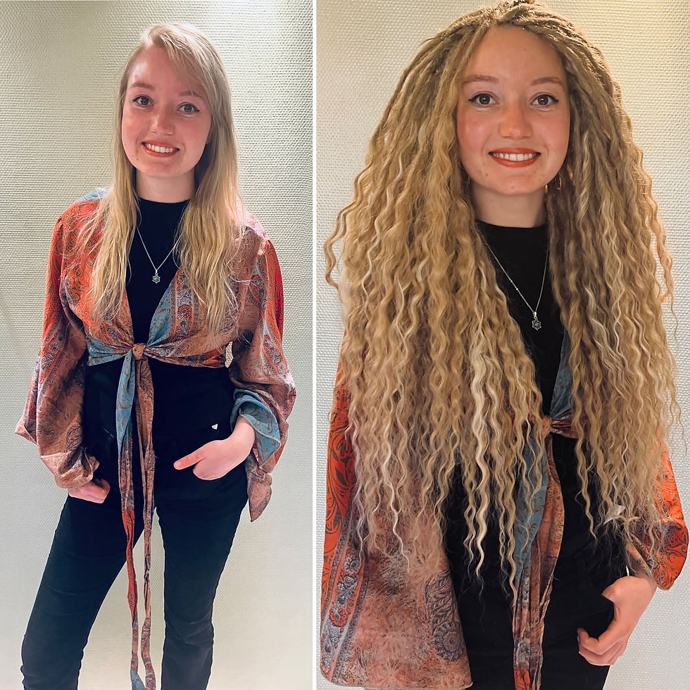 Thumbnail: Synthetic Wavy Dark Blonde