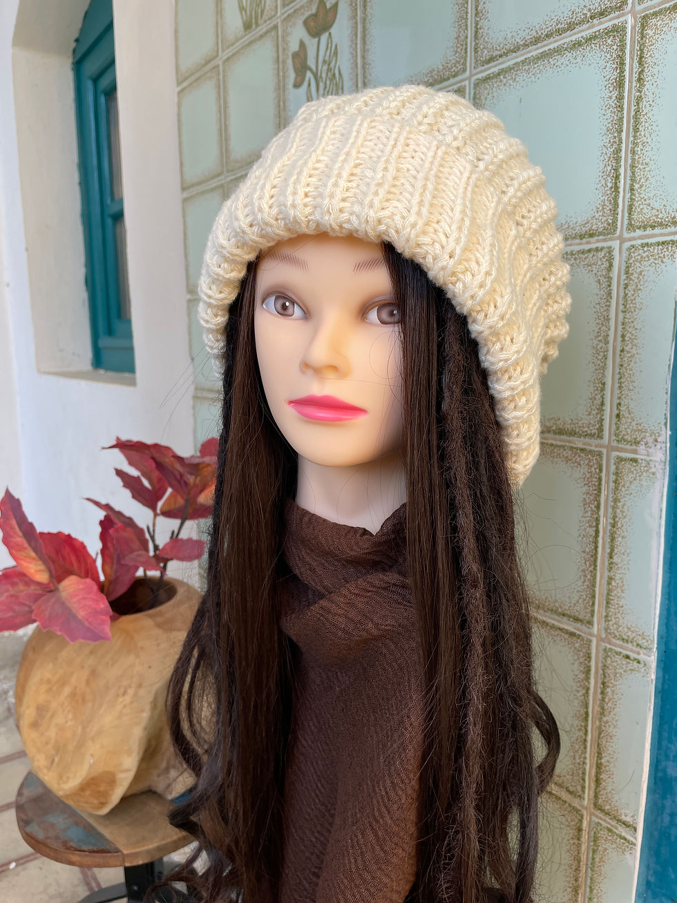 Thumbnail: Warm winter hat Cream