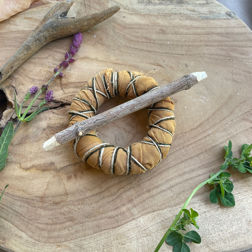 Miniaturbild: Dreadlock Ring Yellow Small