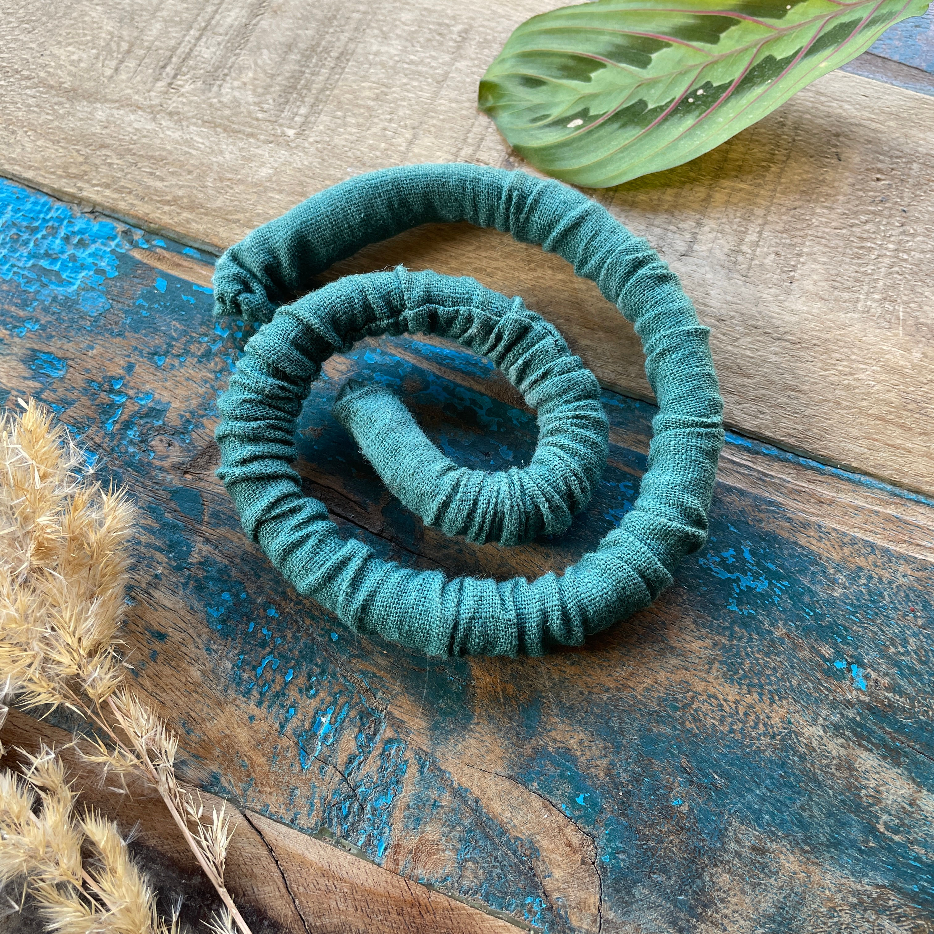 Dread Spiral hand dye linen