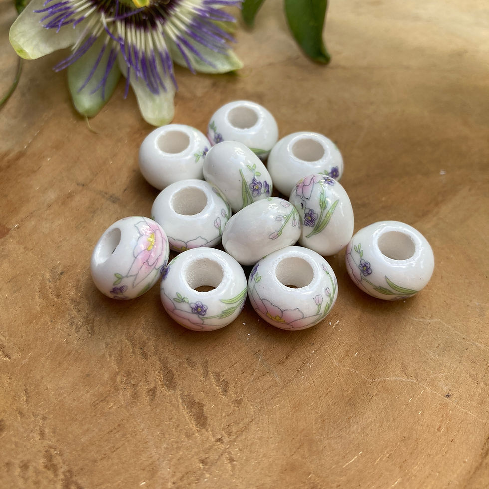Thumbnail: Keramische Flower Beads