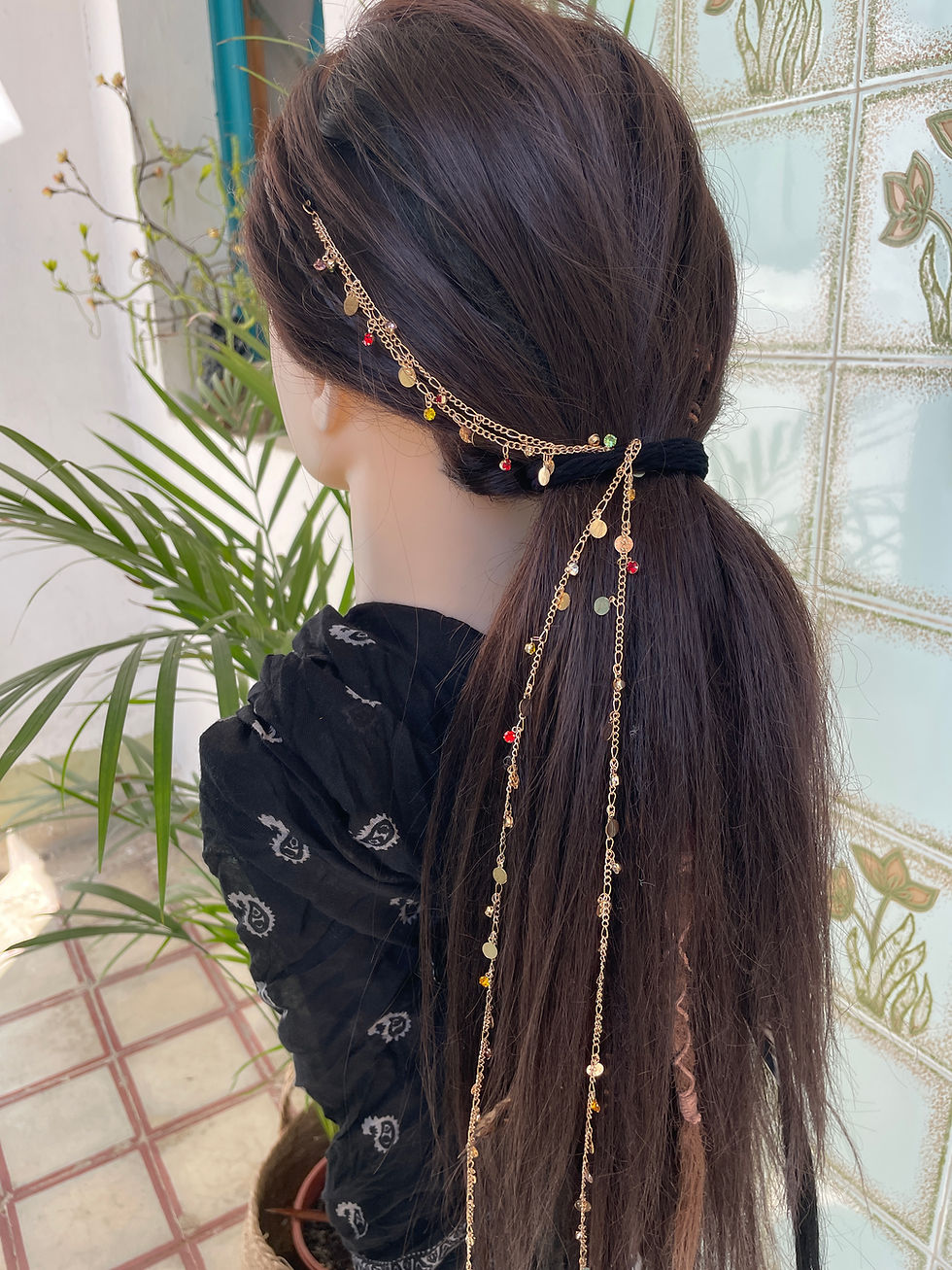 Miniaturbild: Funkelnder Haarclip-Anhänger