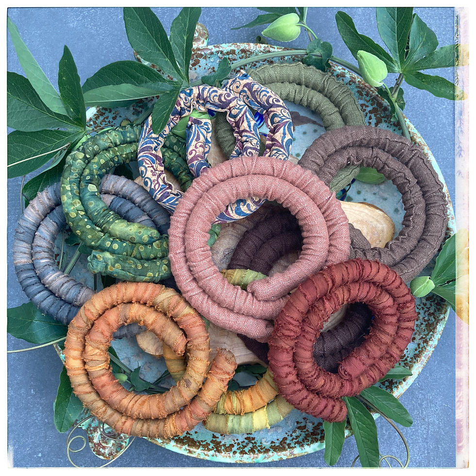 Miniaturbild: Dreadspirale Handgefärbtes Leinen
