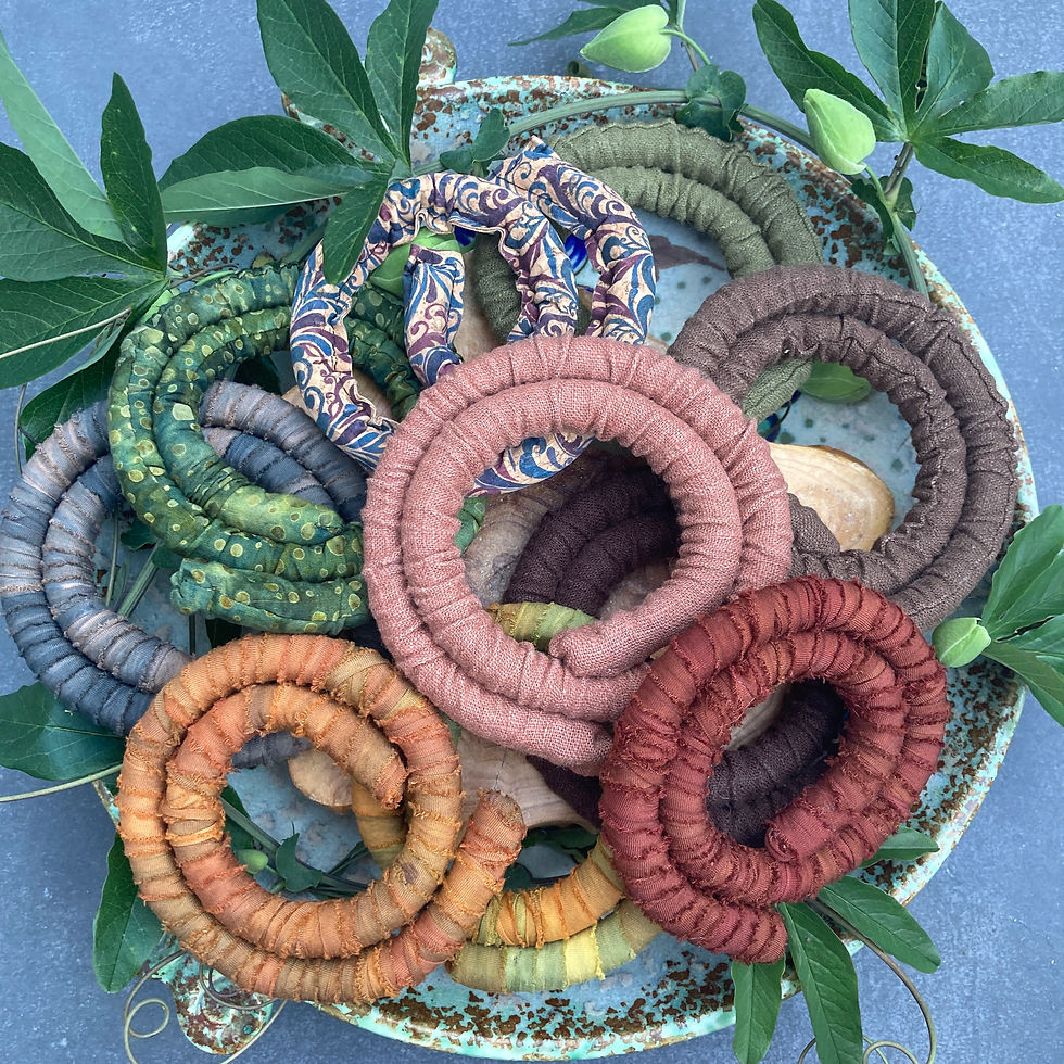 Miniaturbild: Dreadspirale Handgefärbtes Leinen