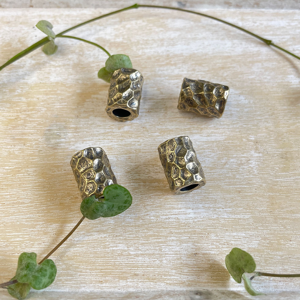 Miniaturbild: Dreadperle Edelstahl farbig silber