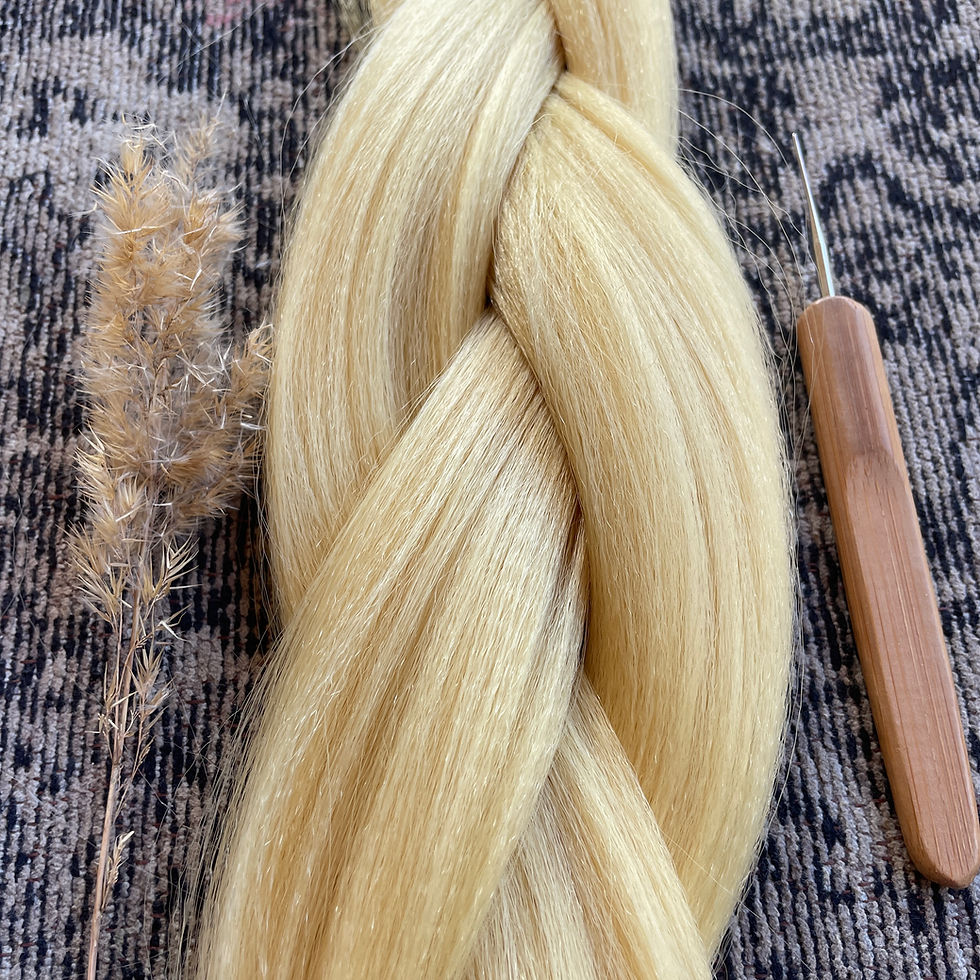 Thumbnail:  Synthetic Henlon Jumbo Braid Honey 