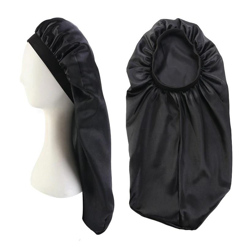 Thumbnail: Satin Sleeping Cap / Hair Bonnet L
