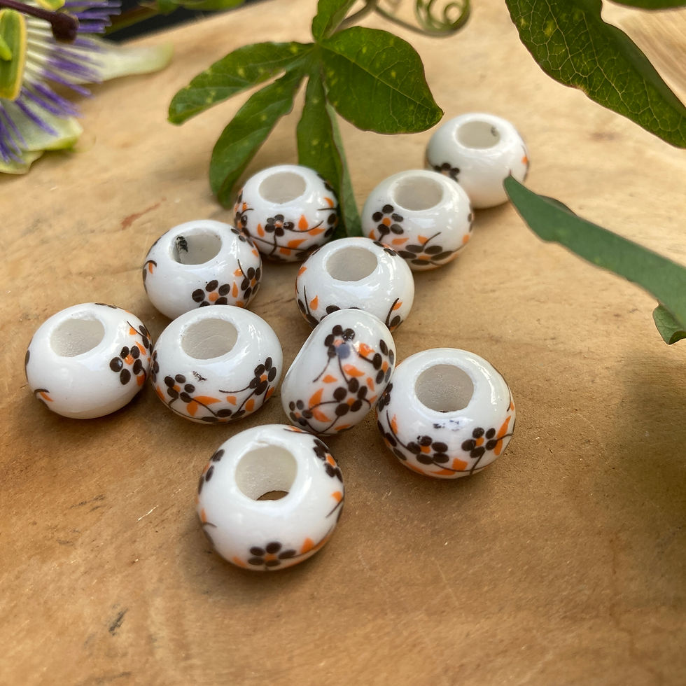 Thumbnail: Keramische Flower Beads