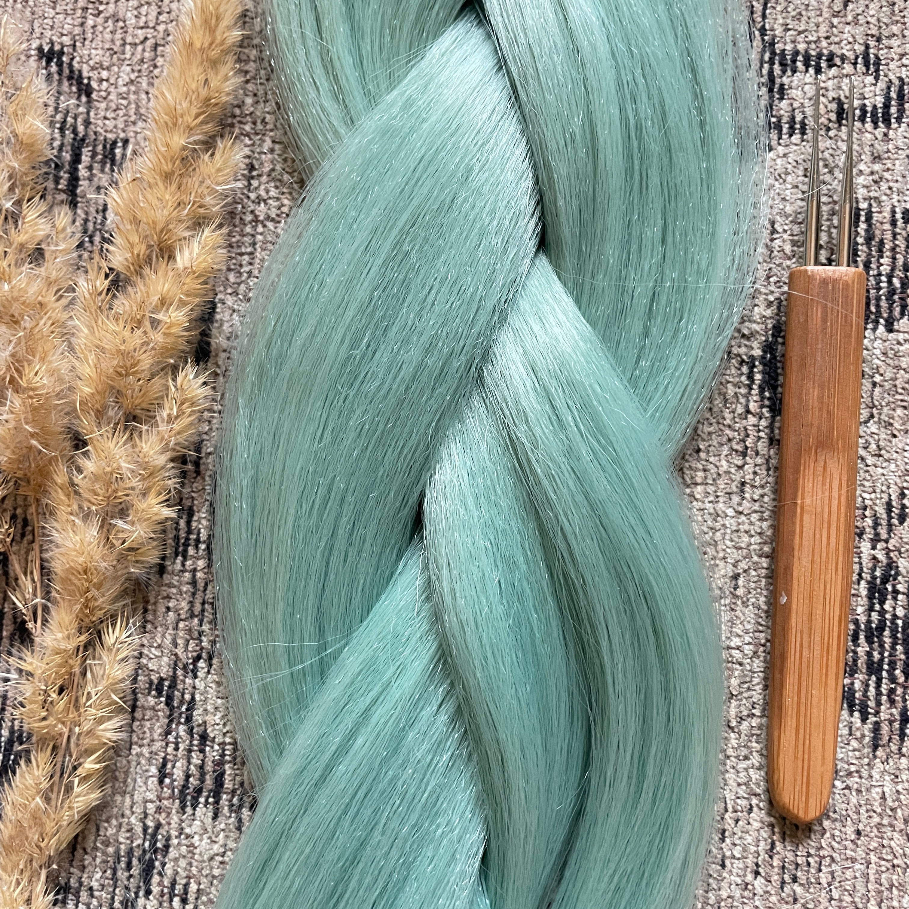 Synthetic Henlon Jumbo Braid Old Blue