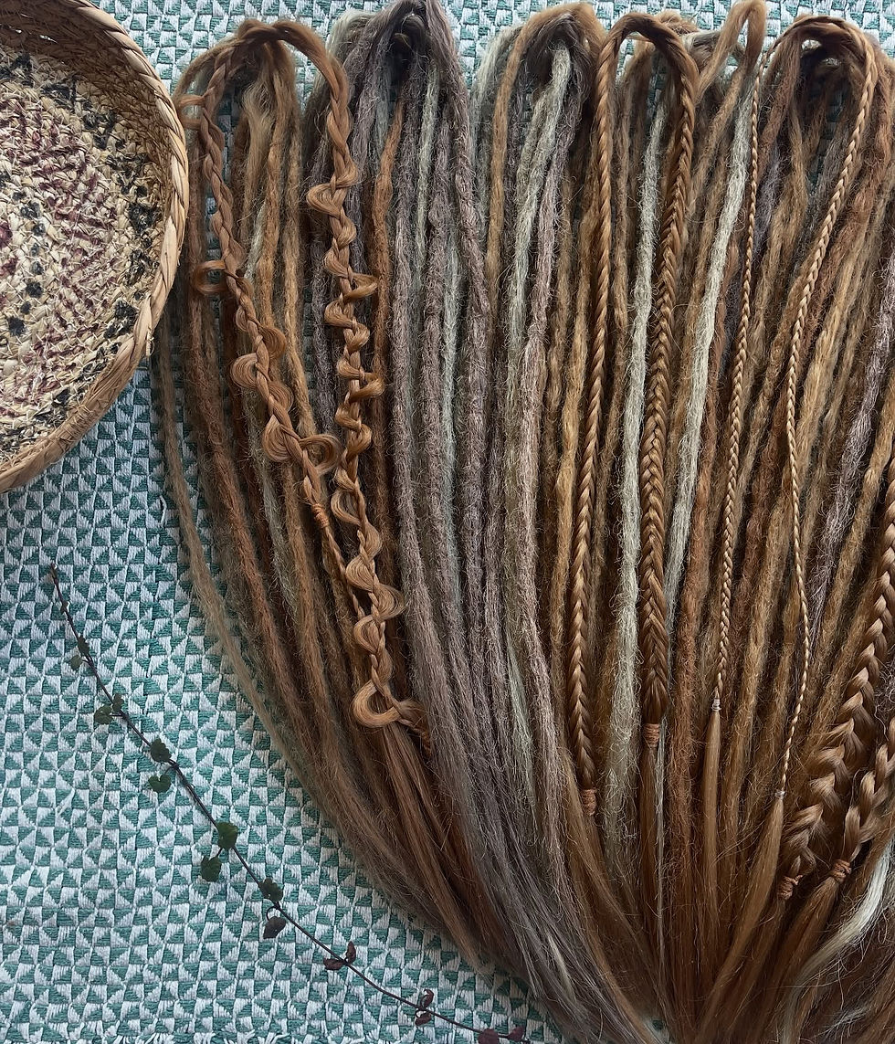 Handgemaakte dreadlocks