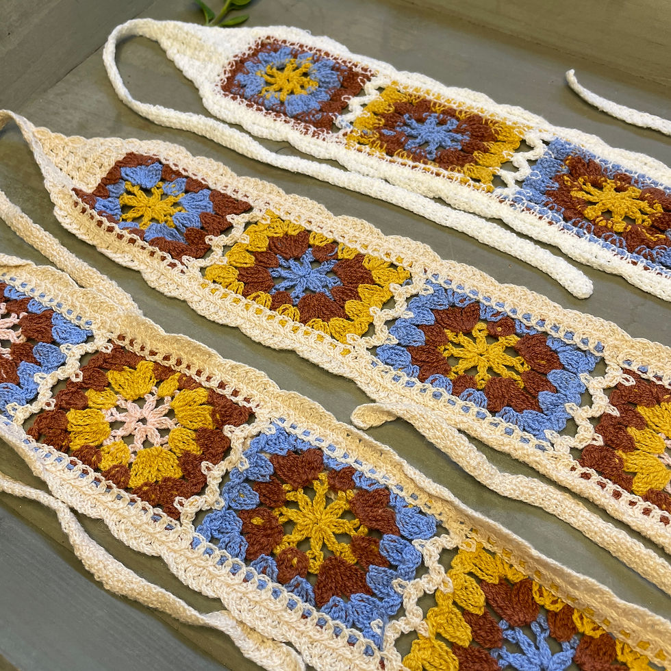 Thumbnail: Crochet Hair Band Bohemian