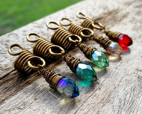 Miniaturbild: Dreadlock Perle Regenbogen