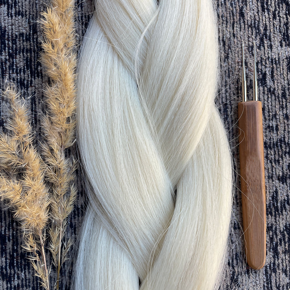 Thumbnail: Synthetic  Henlon Jumbo Braid Platinum Blonde 