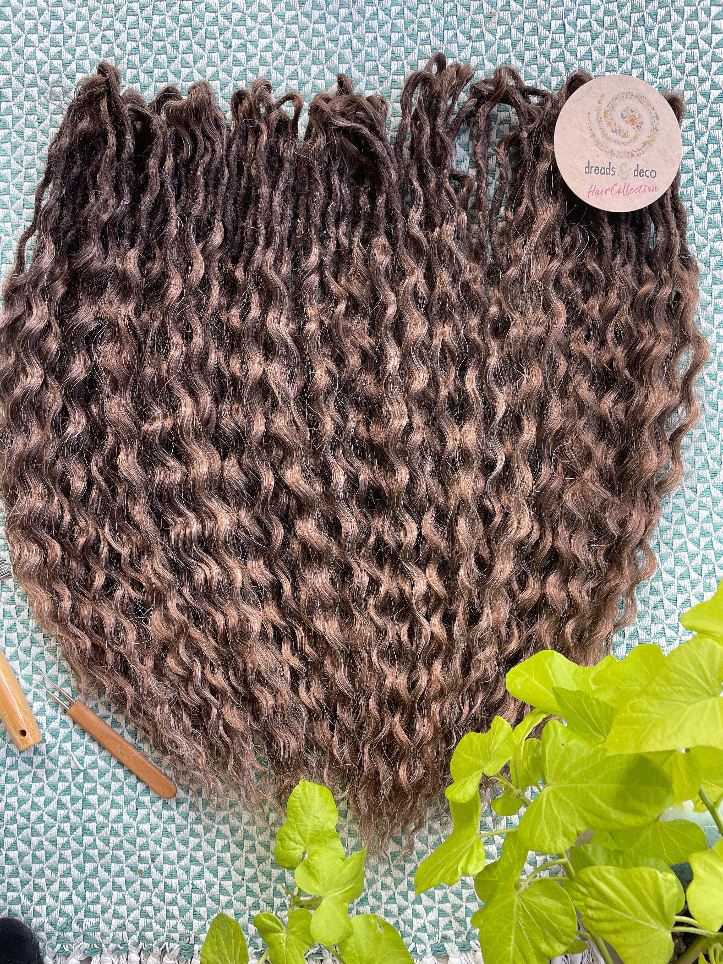 Wavy Brown/Bit Grey Dubbel of Enkel