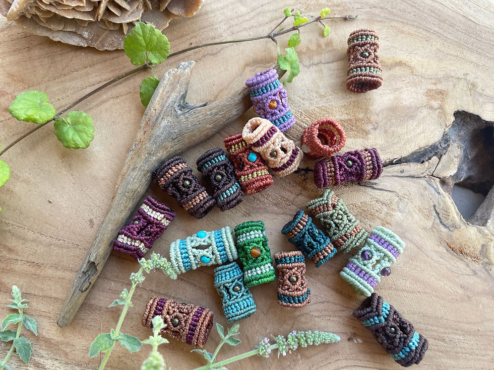 Thumbnail: Handmade Macramé Thread Bead