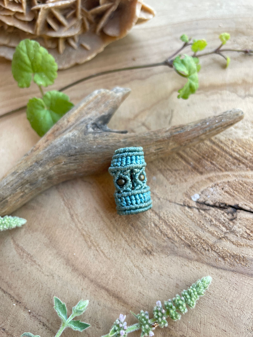 Thumbnail: Handmade Macramé Thread Bead