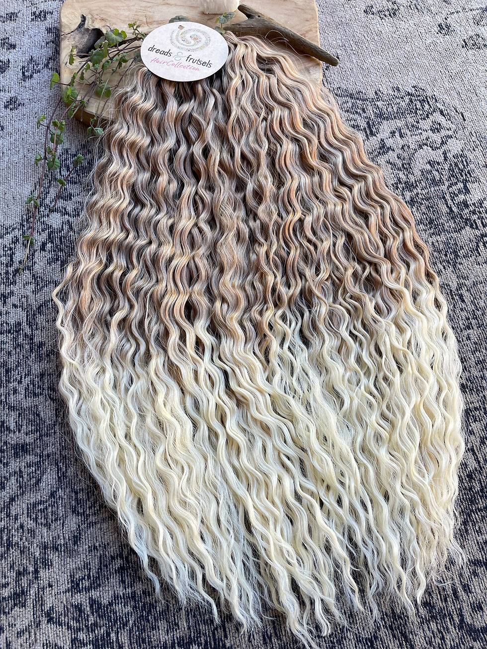 Thumbnail: Synthetic Wavy 2Tone Peach / Platinum