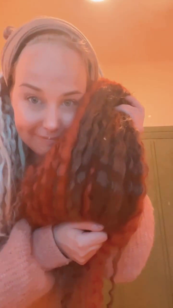 Miniaturbild: Gewellte Dreadlocks 2ToneBraun/Rot