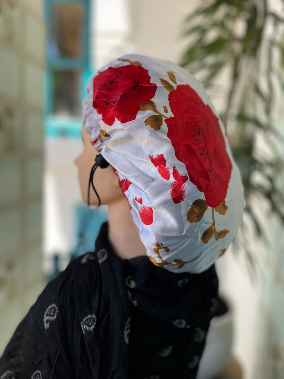 Thumbnail: Hersluitbare Badmuts / Showercap maat L