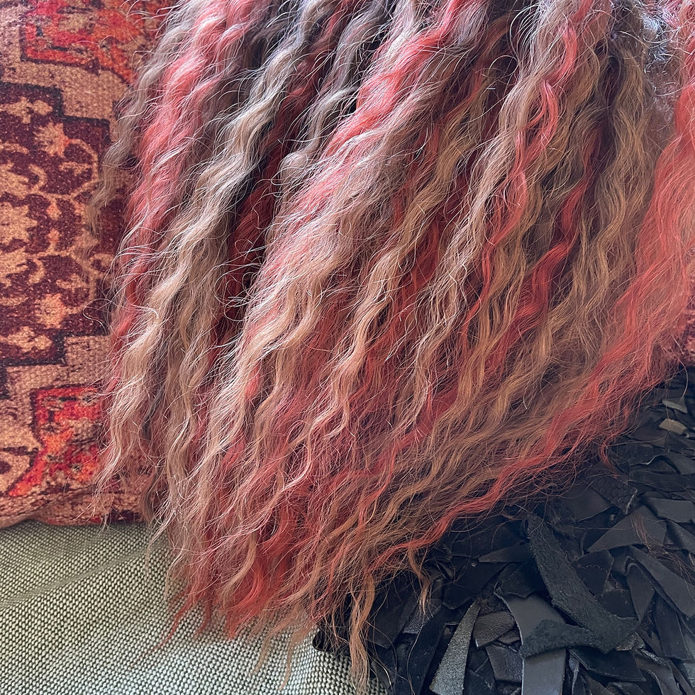 Miniaturbild: Gewellte Dreadlocks 2ToneBraun/Rot