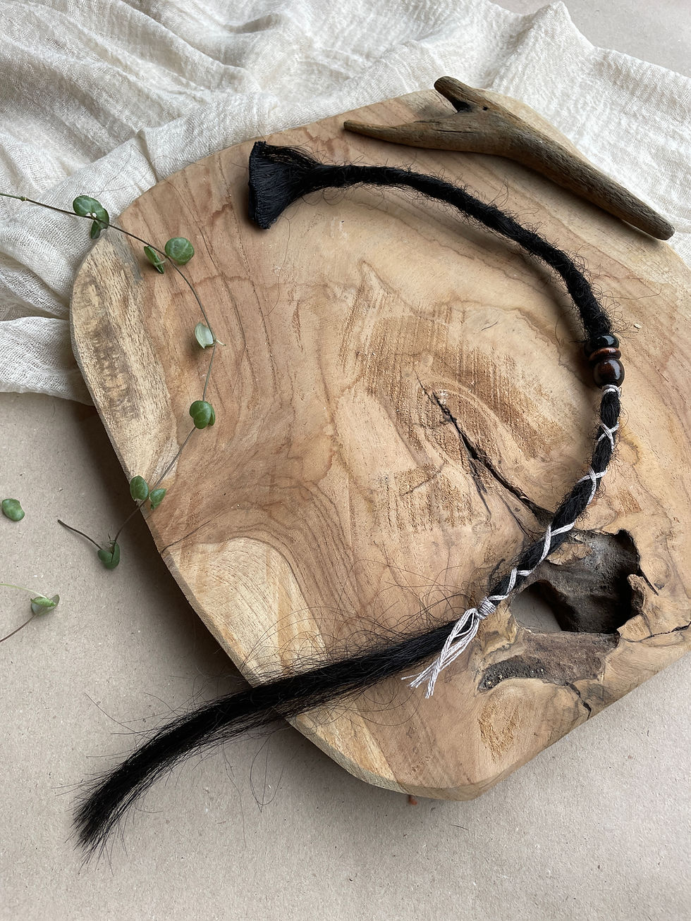 Thumbnail: Dreadlock Decorated Black 48cm
