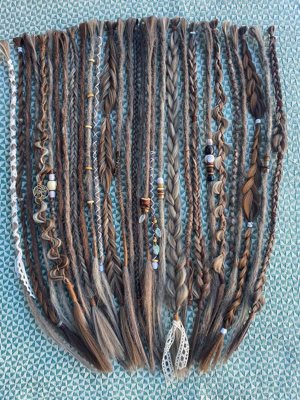 Thumbnail: Dreadlocks Ash , Decoration & Braids