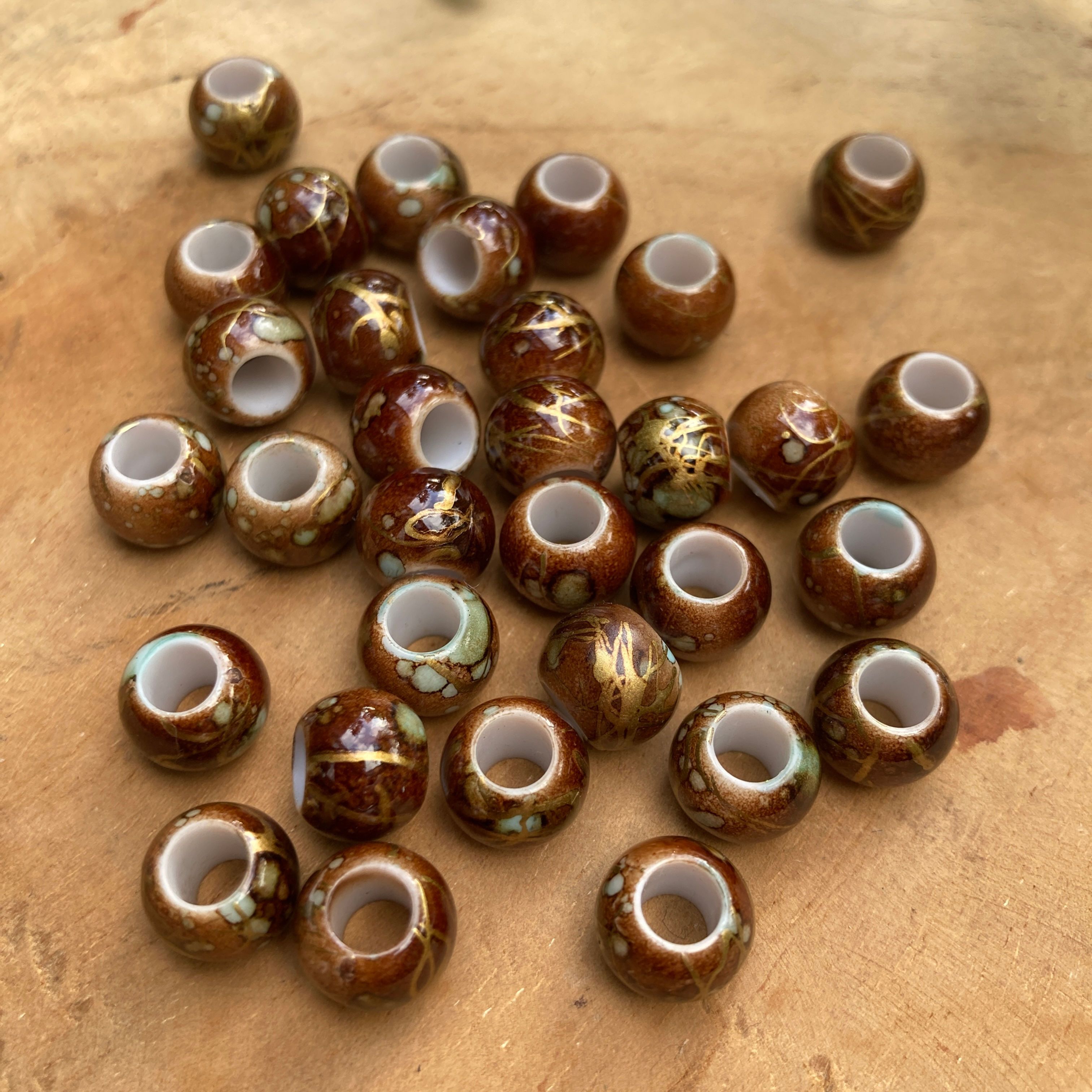 Mini Acryl Beads Brown