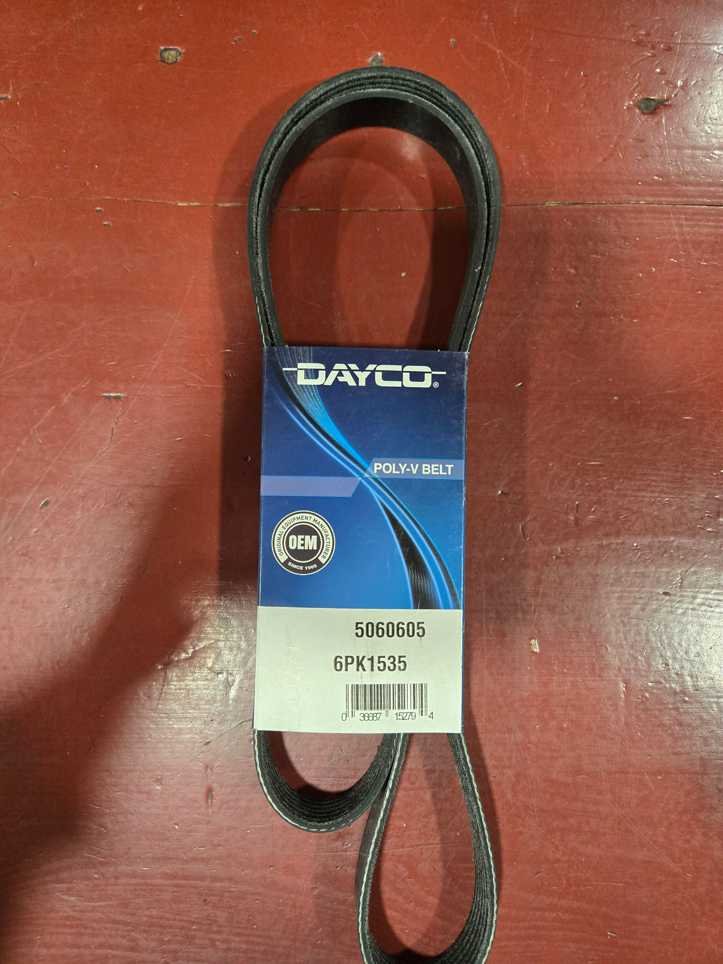 DAYCO 5060605 SERP BELT-POLY RIB 6PK1535